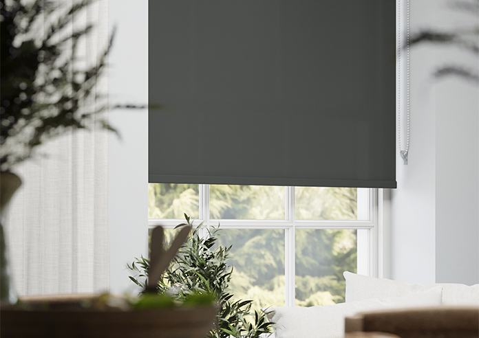 Amalfi, Pitch Black - Twist&Fit Roller Blind - Image 5